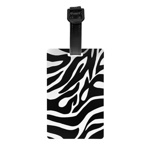 AvImYa Etichetta per bagagli per valigie etichette identificative per donne uomini viaggi rapidamente spot bagagli valigia stampa zebra