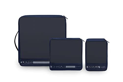 Samsonite Pack-Sized, set di 3 organizer per bagagli, 14/22/30 cm, Blu (Navy)