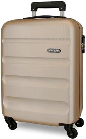 ROLL ROAD Flex, Trolley Rigido Cabina 55m Unisex Adulto, Beige, 38x54x20 cms