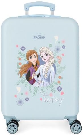 Disney Valigia da cabina  Frozen Possiedi il tuo destino Blu 38x55x20 cm ABS rigido Chiusura a combinazione laterale 32L 2 kg 4 Doppie ruote Bagaglio a mano