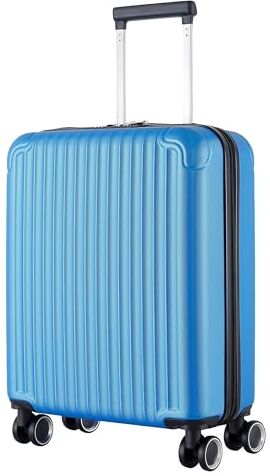 Leone 55x40x20 cm Bagaglio a mano Ryanair Valigia Trolley Rigido Ultraleggero in ABS 4 Ruote Autonome (999 S Bagaglio mano 55x40x20cm, Azzurro)