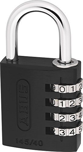 Abus 34605 145/40 Combinazione Lucchetto, Nero