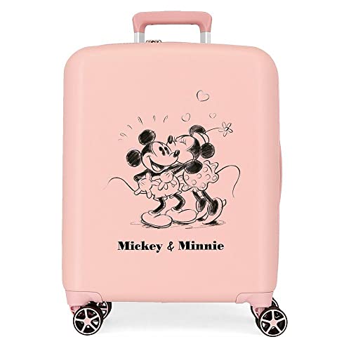 Disney Valigia cabina  Mickey & Minnie Kisses Nude 40x55x20 cm ABS rigido Chiusura TSA integrata 38.4L 2.82 kg Bagaglio a mano 4 doppie ruote