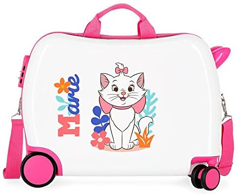 Disney Aristogatos Valigia infantile bianca 50 x 39 x 20 cm rigida ABS chiusura a combinazione laterale 34 L 1,8 kg 4 ruote