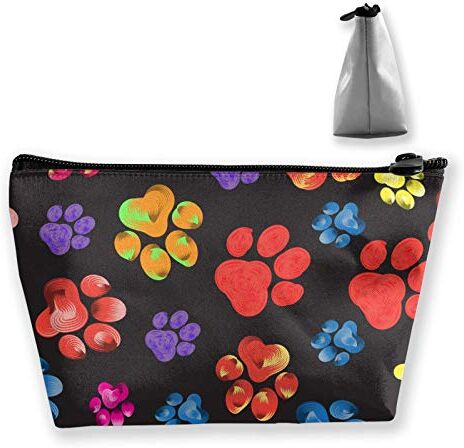 Hipiyoled Arcobaleno animale zampa stampa sentieri Carino Viaggio Cosmetici Borse Multifunzione Toiletry Organizer Bag Grande Capacità Trucco Sacchetto