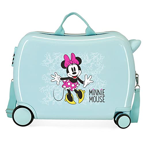 Disney Enjoy the Day Valigia per Bambini, 38 cm, Blu (Turchese)