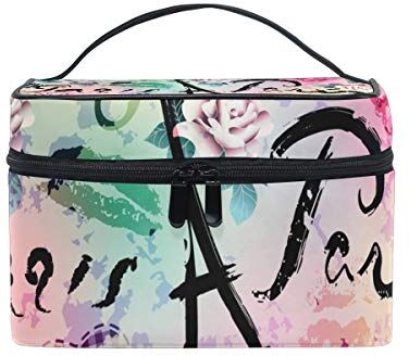 hengpai Beauty case da viaggio con fenicottero blu Multicolore 5 Taglia unica