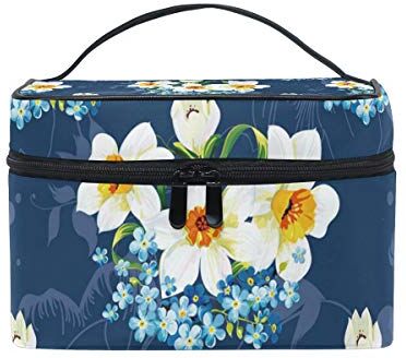 hengpai Beauty case da viaggio, motivo: unicorno, colore: Blu Multicolore10 Taglia unica