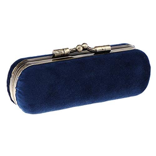 ＡＷＨＡＯ Regali Custodia in Flanella Borsa Organizer per Portamonete di Archiviazione in Morbida Pelle Resistente, Blu