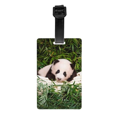 AvImYa Etichetta per bagagli per valigie etichette identificatori per donne uomini viaggi rapidamente spot valigia carino grande panda
