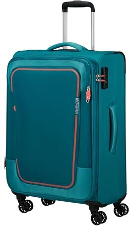 American Tourister EXP TSA PULSONIC, Spinner Unisex Adulto, Turchese (Stone Teal), Spinner M (68 cm 74L)