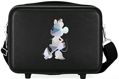 Disney Trousse da toilette  100 Special Shine Mickey argento adattabile nero 29x21x15 cm ABS rigido 9,14 l 0,8 kg