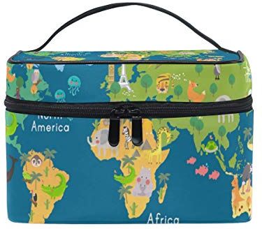 hengpai Beauty case da viaggio con scritta "Merry Christmas" Multicolore 5 Taglia unica