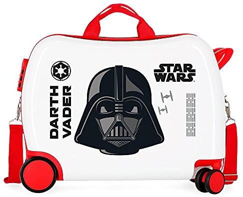 Star Wars Darth Vader Valigia per bambini, bianca, 50 x 38 x 20 cm, rigida ABS, chiusura a combinazione laterale, 34 l, 1,8 kg, 4 ruote, bagaglio a mano