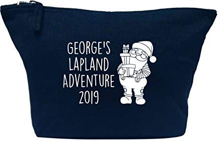 Creative Flox Borsa per trucco creativa personalizzata Lapponia Adventure Santa Navy