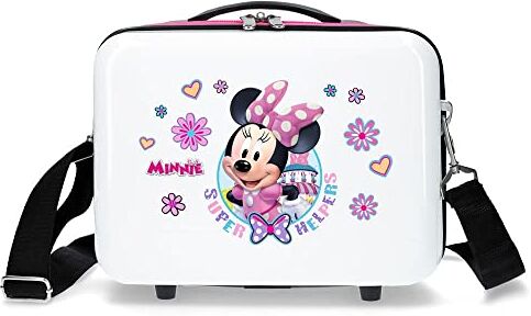 Disney Super Helpers Beauty Case Adattabile con Tracolla, 29 x 21 x 15 cm, Bianco