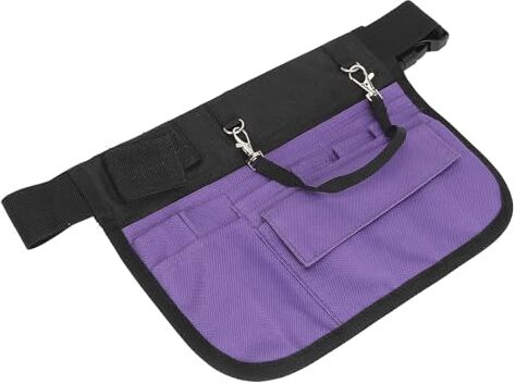 Socobeta Marsupio da Infermiera di Grande capacità con Slot Multipli, Porta Carte d'identità e Marsupio in Tessuto Oxford Resistente per le Forniture (Purple)