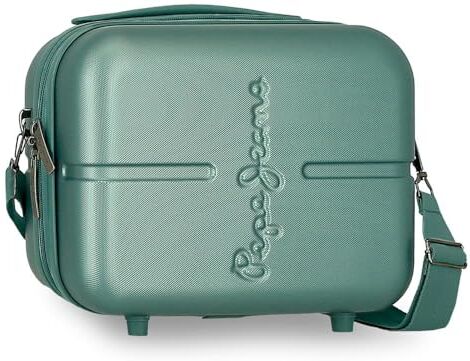 Pepe Jeans Highlight Beauty Beauty case adattabile con tracolla blu 29 x 21 x 15 cm rigido ABS 9,14 L 0,63 kg by , blu, Beauty case adattabile con tracolla