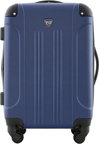 Travelers Club Set di bagagli Sky+, Blu navy, 20" Carry-On, Chicago Hardside Spinner Bagaglio espandibile