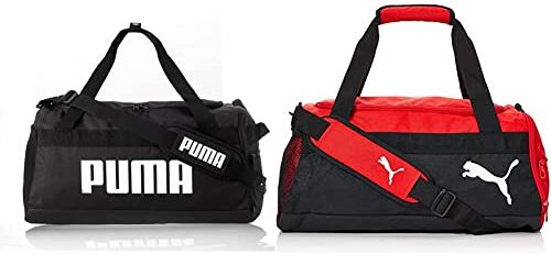 Puma Challenger Duffel Bag S Borsone, Unisex Adulto, Nero, Taglia Unica & ‎Teamgoal 23 Teambag S Borsa sportiva, Unisex, Rosso/Nero, OSFA (‎46 x 24 x 23 cm)