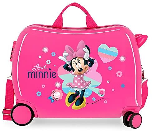 Disney Inf.abs 4r.love Minnie, Valigia Per Bambini 2 Ruote Multidirezionali Ragazza, Rosa (Pink), 50x38x20