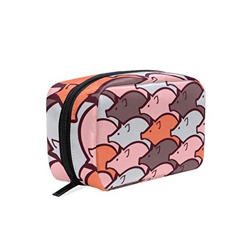 AJINGA , borsetta da viaggio quadrata per cosmetici, con cerniera, colore: rosa Multi5 Misura unica