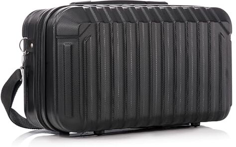 Leone Bagaglio a Mano 40x20x25 Ryanair Beauty Case in ABS (2208 40X20X25cm, Nero)