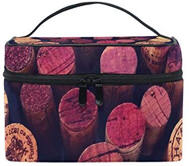 MONTOJ Red Wine Corks Love Heart trousse Cosmetici Borse