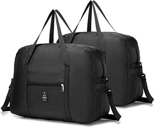 SPAHER 2X Bagaglio a Mano 45x36x20 Easyjet Borsone da Viaggio Donna Borsa Pieghevole Uomo Palestra Valigia Campeggio Borsa Tracolla Donna Borsa da Viaggio Borsa da Cabina per Weekend