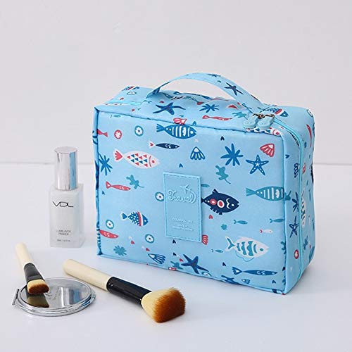 WZNB Trucco Borsa da viaggio Borse per cosmetici Borsa da toilette Borsa da toilette Borsa da viaggio portatile Custodia per trucco per donna 17 * 21 cm H7