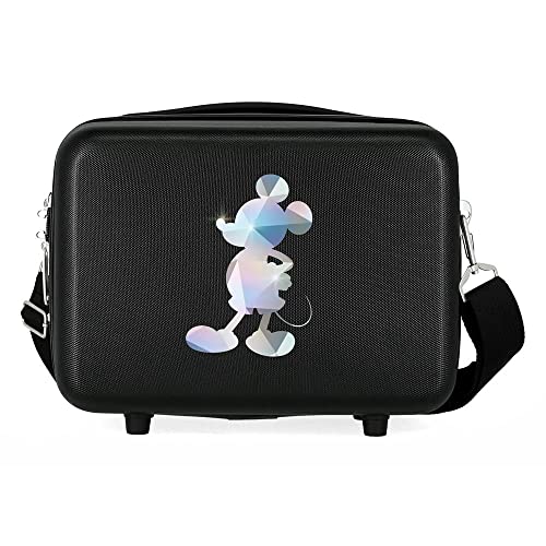 Disney Trousse da toilette  100 Special Shine Mickey argento adattabile nero 29x21x15 cm ABS rigido 9,14 l 0,8 kg