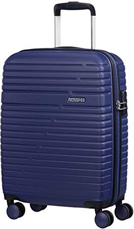 American Tourister Aero Racer Bagaglio a Mano (4 ruote), Blu (Nocturne Blue), S