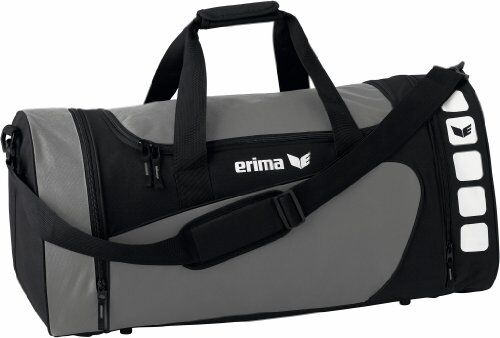 Erima CLUB 5, Borsone Sportivo Unisex Adulto, Granito/Nero, M