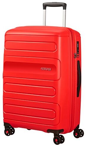 American Tourister Sunside Spinner 77 Espandibile Bagaglio a mano, 4.5 KG, L (77 cm 118L), Rosso (Sunset Red)