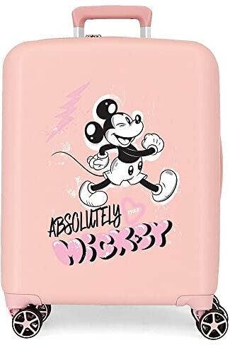 Disney Valigia da cabina  Mickey Friendly Nude 40x55x20 cm ABS rigido Lucchetto TSA integrato 38.4L 2.82 kg 4 doppie ruote bagaglio a mano