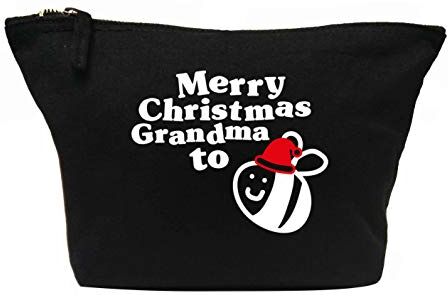 Creative Flox Beauty case creativo con scritta"Merry Christmas Grandma to be