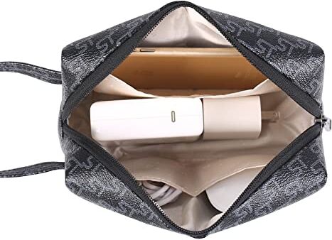 Smatree Organizzatore di Viaggi Lether per Cellulare, Adattatore, Mouse magico, cavo di ricarica, Borsa per Accessori Elettronici anti splash, Custodia da Viaggio in Pelle Antigraffio, Blu