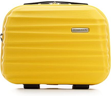 WITTCHEN Necessaire da viaggio Valigia da viaggio Bagaglio a mano Valigia cabina Valigia in ABS Serratura a combinazione Linea GROOVE Beauty case Giallo