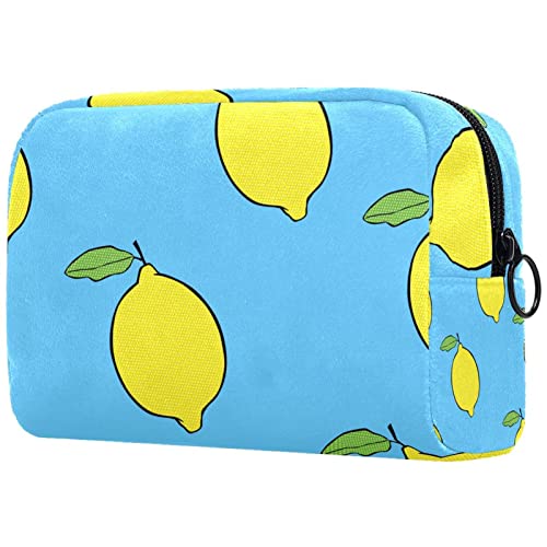 SORANO Borsa cosmetica Borsa da viaggio Borsa da viaggio Frutta Limoni Blu