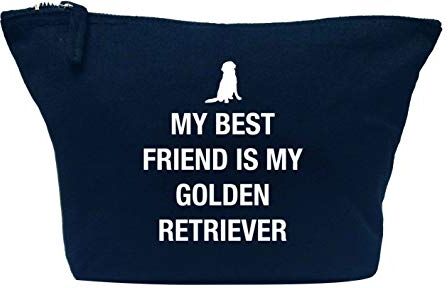 Creative Flox Trousse per trucco, motivo: Golden Retriever