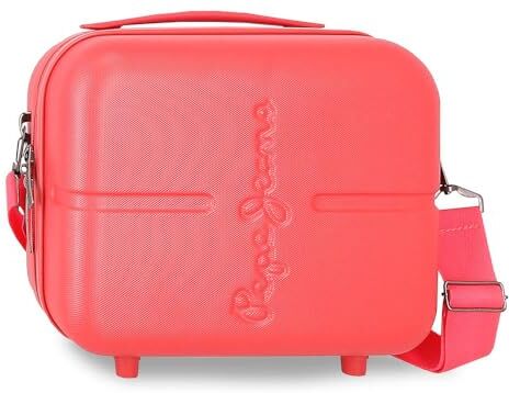 Pepe Jeans Highlight Beauty Beauty case adattabile con tracolla rosso 29 x 21 x 15 cm rigido ABS 9,14 L 0,63 kg by Joumma Bags, rosso, Beauty case adattabile con tracolla