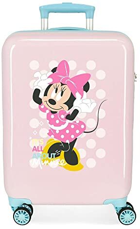 Disney Minnie Play All Day Valigia da cabina rosa 38 x 55 x 20 cm Rigida ABS Chiusura a combinazione laterale 34 L 2 kg 4 ruote doppie attrezzature a mano