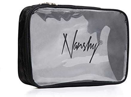 Nanshy Beauty case da viaggio con chiusura lampo