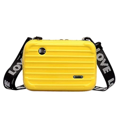 Generic 1PSC mini box box, mini hard a forma di valigia a forma di valigia borsetta per campeggiatore per le spalline mobili
