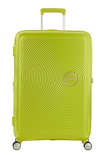 American Tourister Soundbox, Spinner Espandibile Bagaglio a Mano Unisex Adulto, Verde (Tropical Lime), M (67 cm 81 L)