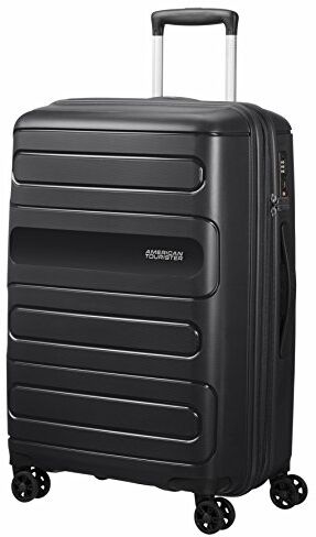 American Tourister Sunside Spinner 68 Espandibile Bagaglio a mano, 3.7 KG, M (67.5 cm 83.5L), Nero (Black)