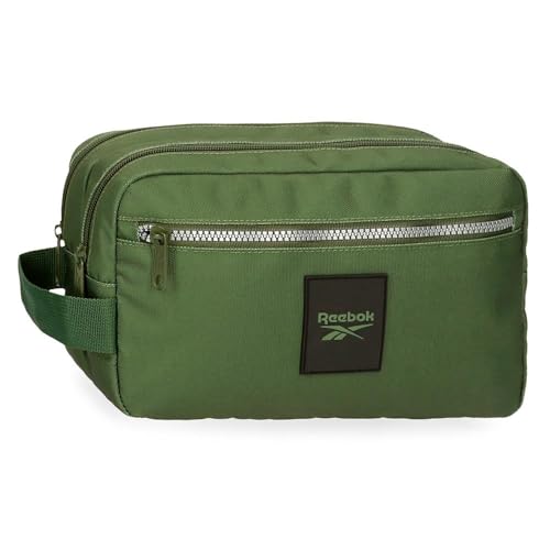 Reebok Arlie Beauty case due scomparti adattabile verde 26 x 16 x 12 cm Poliestere, Verde, Taglia unica, Beauty case a due scomparti adattabile