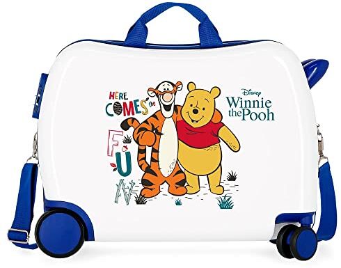 Pepe Jeans Disney Winnie The Pooh Valigia infantile bianco 50 x 39 x 20 cm Rigida ABS Chiusura a combinazione laterale 34 L 1,8 kg 4 ruote