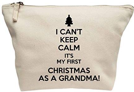 Creative Flox Beauty case con scritta"Keep Calm Christmas Grandma