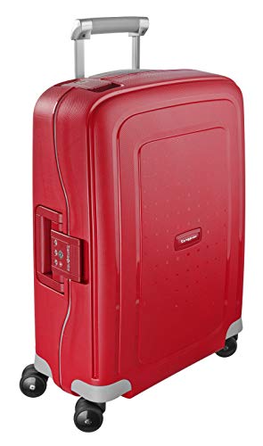 Samsonite S'Cure Spinner S Valigia a Mano, 55 cm, 34 L, Rosso (Crimson Red)